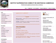 Tablet Screenshot of iscg-cameroun.com